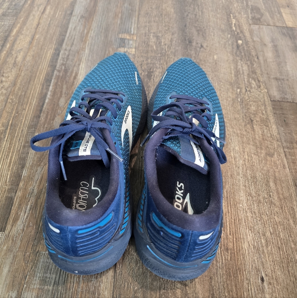 Brooks Adrenaline GTS 22 Titan Teal Gray Athletic  Running Shoes Men  8.5 M D - Picture 2 of 14